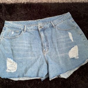 High Waisted Jean Shorts